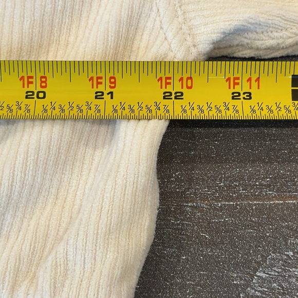 NWT Aerie Groove On Full Zip Soft Velour Cropped Beige Ribbed Jacket Size L - Picture 11 of 14